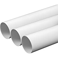 MMK Tubo de ventilación 100 mm- longitud de 0-5 m de plástico ABS- tubo redondo- canal redondo- tubo de salida de aire…